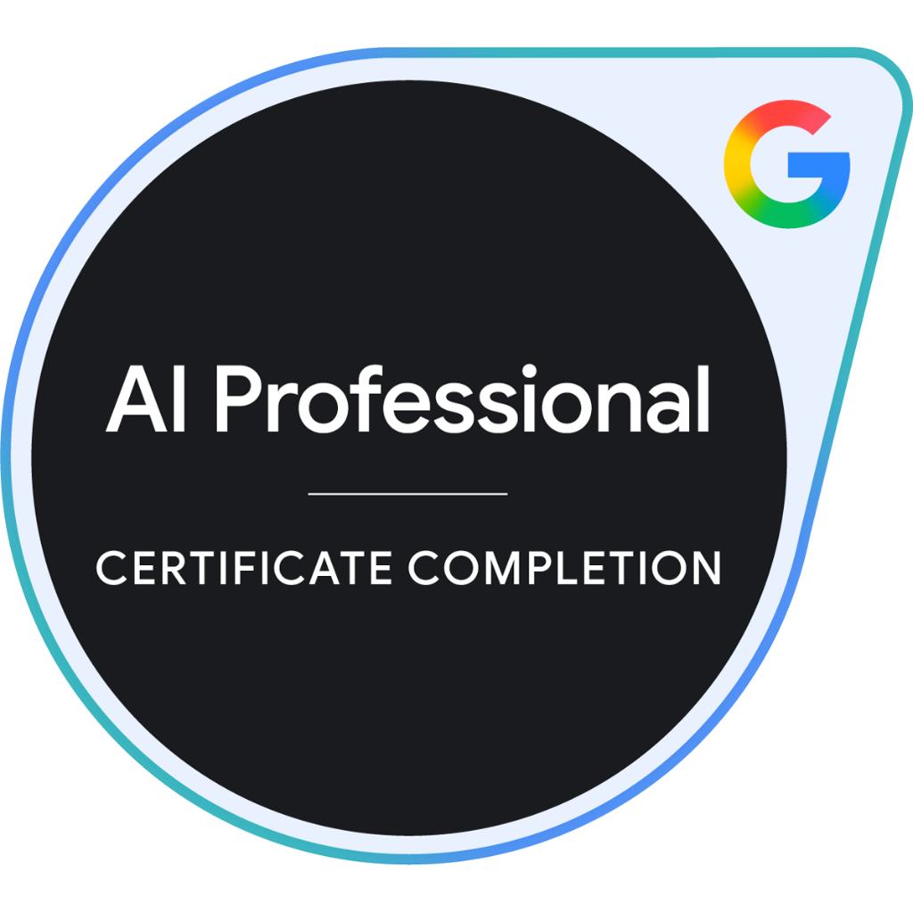 Google AI Professional Certificate